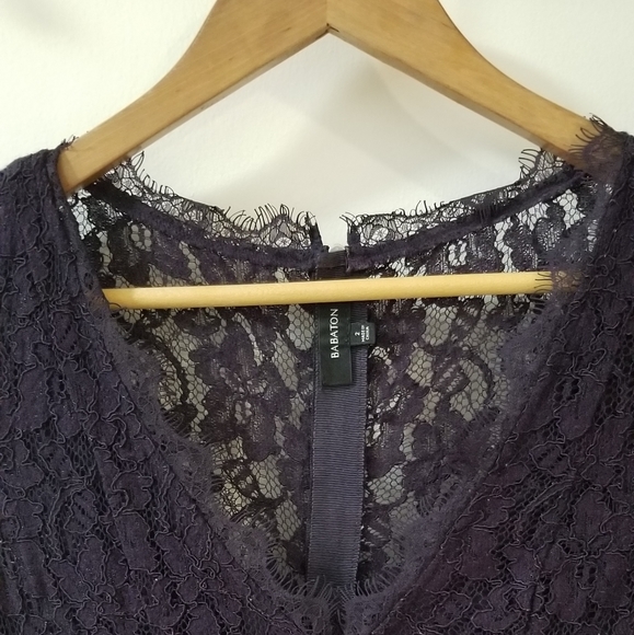 Artizia Bataton aubergine lace mini dress - Picture 2 of 5